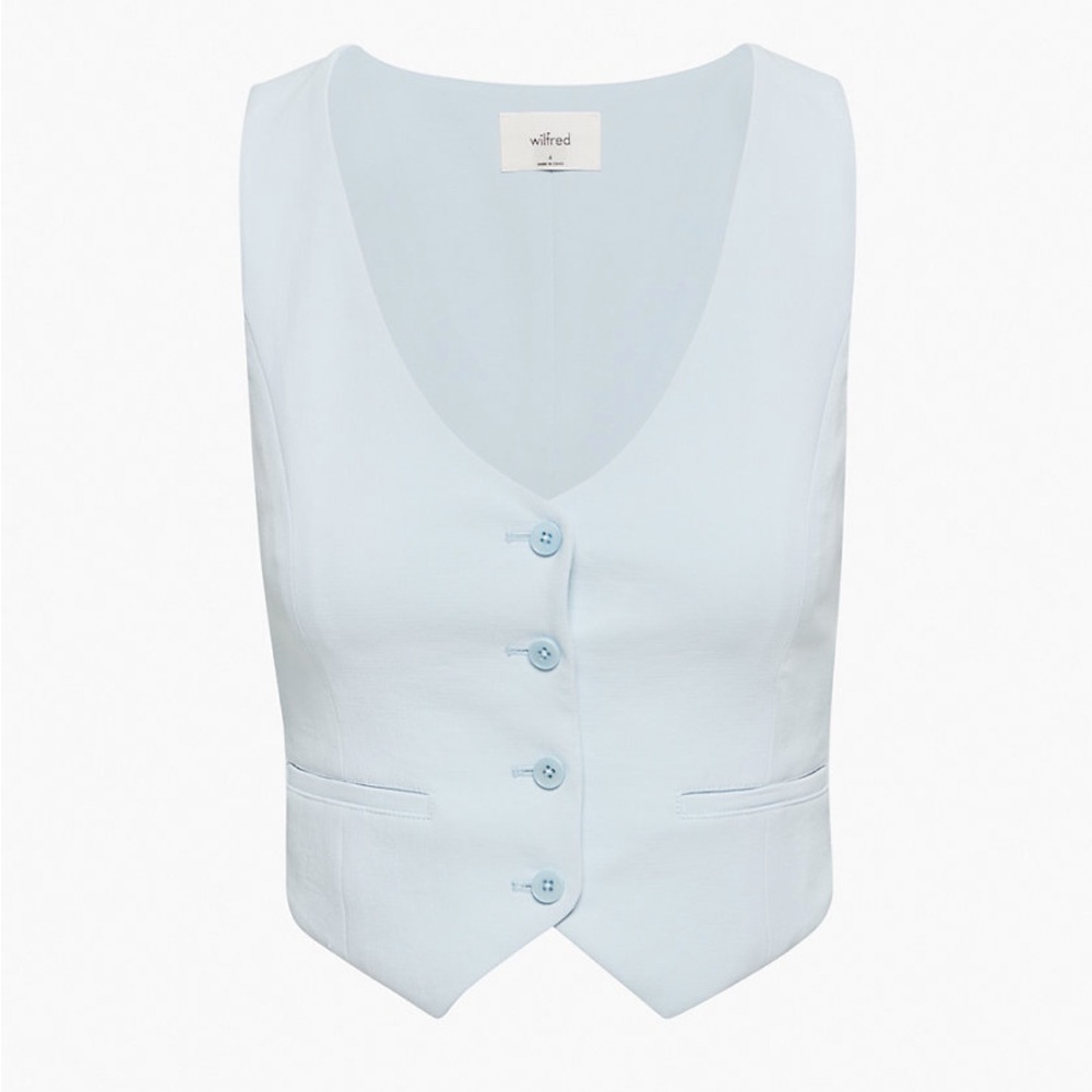 Aritzia Wilfred Desire Vest in Heatwave Blue - Picture 7 of 8
